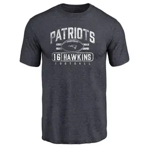 Men's Andrew Hawkins New England Patriots Flanker Tri-Blend T-Shirt - Navy