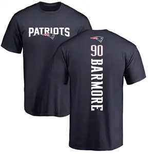 Men's Christian Barmore New England Patriots Backer T-Shirt - Navy
