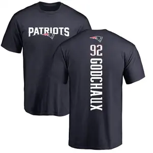 Men's Davon Godchaux New England Patriots Backer T-Shirt - Navy