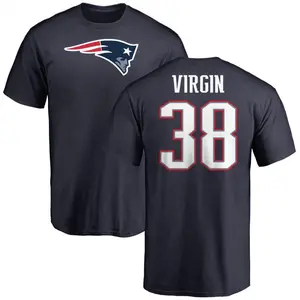 Men's Dee Virgin New England Patriots Name & Number Logo T-Shirt - Navy