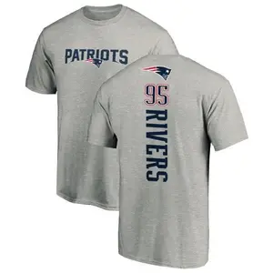 Men's Derek Rivers New England Patriots Backer T-Shirt - Ash