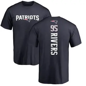 Men's Derek Rivers New England Patriots Backer T-Shirt - Navy