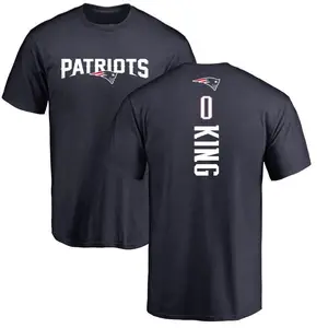 Men's D'Eriq King New England Patriots Backer T-Shirt - Navy