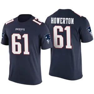 Men's Hayden Howerton New England Patriots Navy Color Rush Legend T-Shirt
