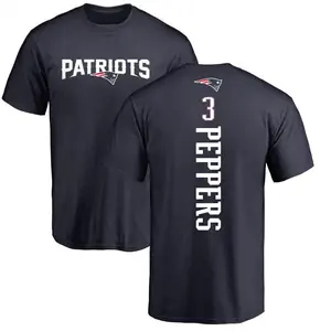 Men's Jabrill Peppers New England Patriots Backer T-Shirt - Navy