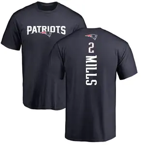 Men's Jalen Mills New England Patriots Backer T-Shirt - Navy