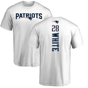 Men's James White New England Patriots Backer T-Shirt - White