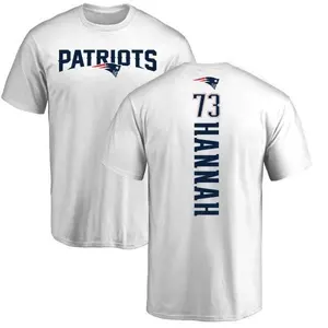 Men's John Hannah New England Patriots Backer T-Shirt - White