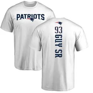 Men's Lawrence Guy New England Patriots Backer T-Shirt - White