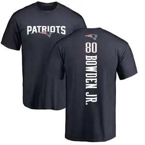 Men's Lynn Bowden Jr. New England Patriots Backer T-Shirt - Navy