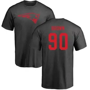 Men's Malcom Brown New England Patriots One Color T-Shirt - Ash