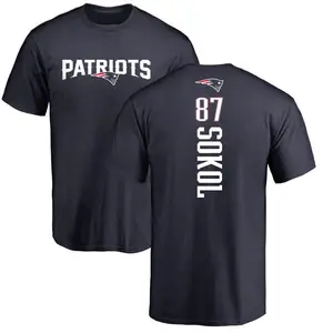Men's Matt Sokol New England Patriots Backer T-Shirt - Navy
