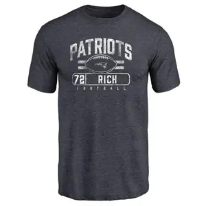 Men's Max Rich New England Patriots Flanker Tri-Blend T-Shirt - Navy