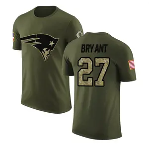 Men's Myles Bryant New England Patriots Olive Salute to Service Legend T-Shirt