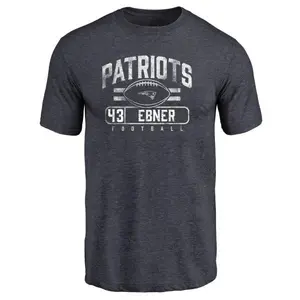 Men's Nate Ebner New England Patriots Flanker Tri-Blend T-Shirt - Navy