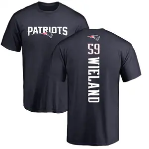 Men's Nate Wieland New England Patriots Backer T-Shirt - Navy