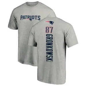 Men's Rob Gronkowski New England Patriots Backer T-Shirt - Ash