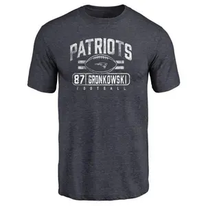 Men's Rob Gronkowski New England Patriots Flanker Tri-Blend T-Shirt - Navy