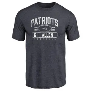 Men's Ryan Allen New England Patriots Flanker Tri-Blend T-Shirt - Navy