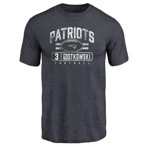 Men's Stephen Gostkowski New England Patriots Flanker Tri-Blend T-Shirt - Navy