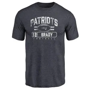 Men's Tom Brady New England Patriots Flanker Tri-Blend T-Shirt - Navy