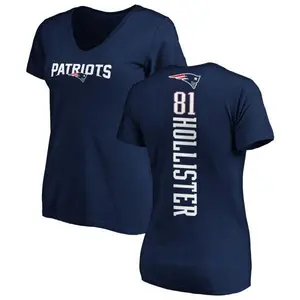 Women's Cody Hollister New England Patriots Backer Slim Fit T-Shirt - Navy