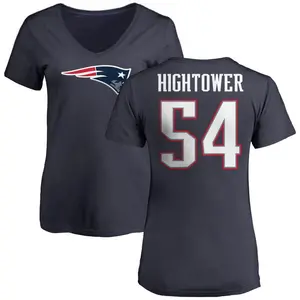 Women's Dont'a Hightower New England Patriots Name & Number Logo T-Shirt - Navy