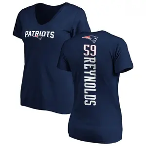 Women's LaRoy Reynolds New England Patriots Backer Slim Fit T-Shirt - Navy