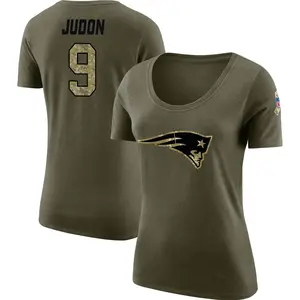 Women's Matthew Judon New England Patriots Salute to Service Olive Legend Scoop Neck T-Shirt