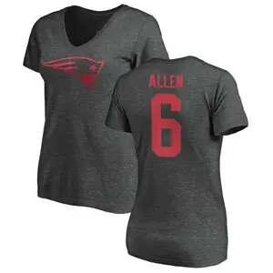 Women's Ryan Allen New England Patriots One Color T-Shirt - Ash