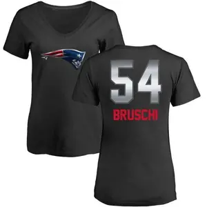 Women's Tedy Bruschi New England Patriots Midnight Mascot T-Shirt - Black