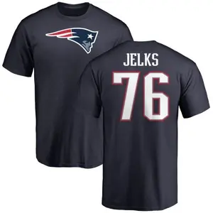 Youth Andrew Jelks New England Patriots Name & Number Logo T-Shirt - Navy