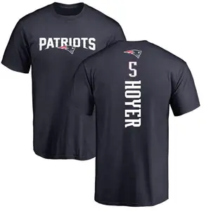 Youth Brian Hoyer New England Patriots Backer T-Shirt - Navy
