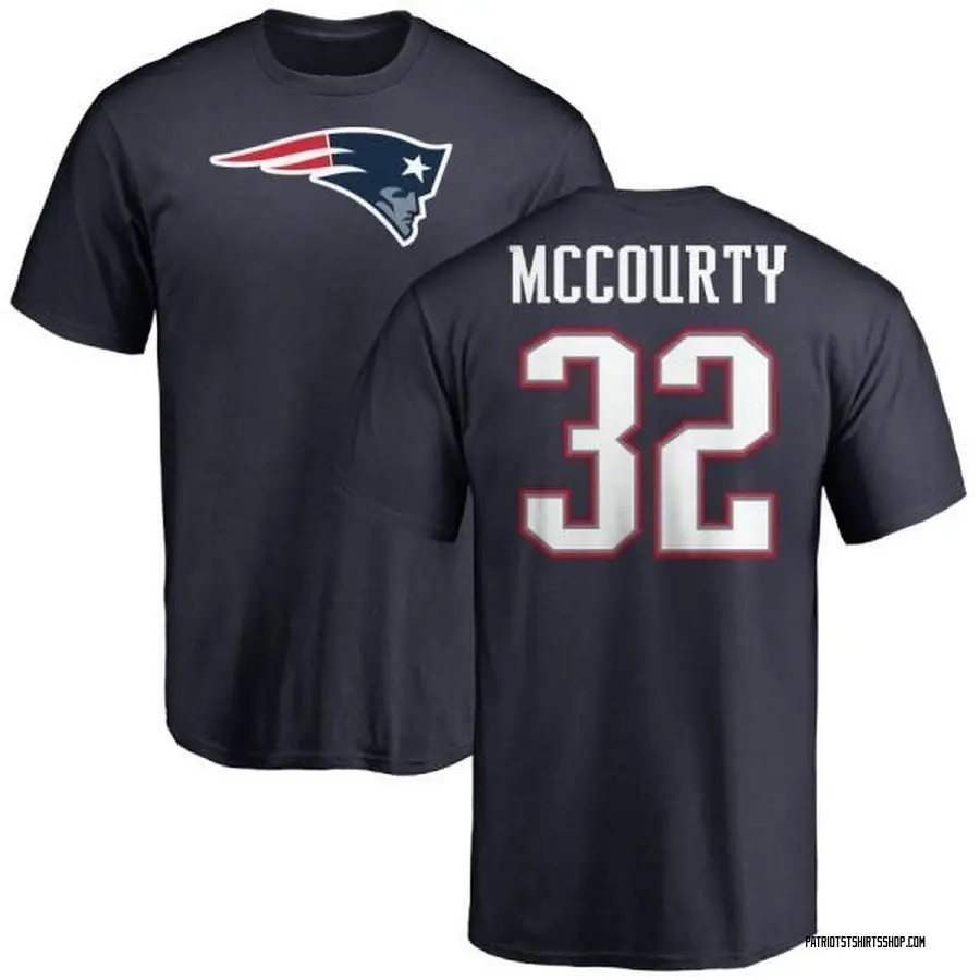 Youth Devin McCourty New England Patriots Name & Number Logo T-Shirt - Navy