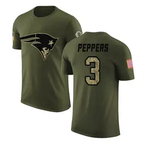 Youth Jabrill Peppers New England Patriots Olive Salute to Service Legend T-Shirt