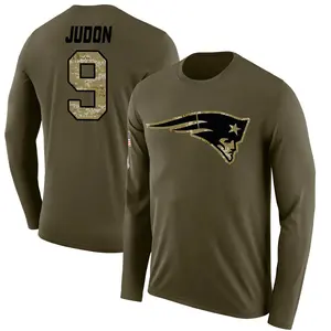 Youth Matthew Judon New England Patriots Salute to Service Sideline Olive Legend Long Sleeve T-Shirt
