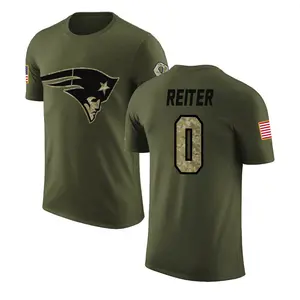 Youth Ross Reiter New England Patriots Olive Salute to Service Legend T-Shirt