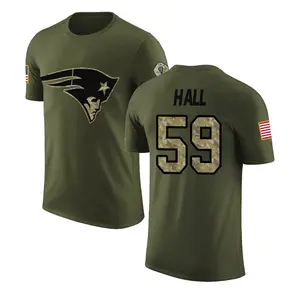 Youth Terez Hall New England Patriots Olive Salute to Service Legend T-Shirt